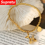 Women's Puppy Balloon Luck Bracelet Titanium Steel Plating 18K Beaded Jewelry