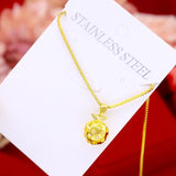 14k Yellow Chain Necklace for Women Wedding Pendant Necklaces