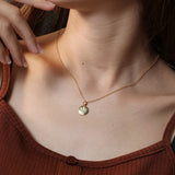 925 Silver 18k Chain Zircon Crown Pendant Necklace
