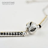 925 Sterling Silver Anklet Frosted Ball Round Beads Anklet Women Ankle Bracelet