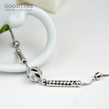 925 Sterling Silver Anklet Frosted Ball Round Beads Anklet Women Ankle Bracelet