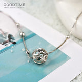 925 Sterling Silver Anklet Hollow Ball Anklet Beads Ankle Bracelet Foot Chain