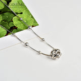 925 Sterling Silver Anklet Hollow Ball Anklet Beads Ankle Bracelet Foot Chain
