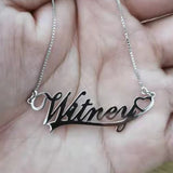 925 Silver Custom Name Necklace for Wedding Party Gift