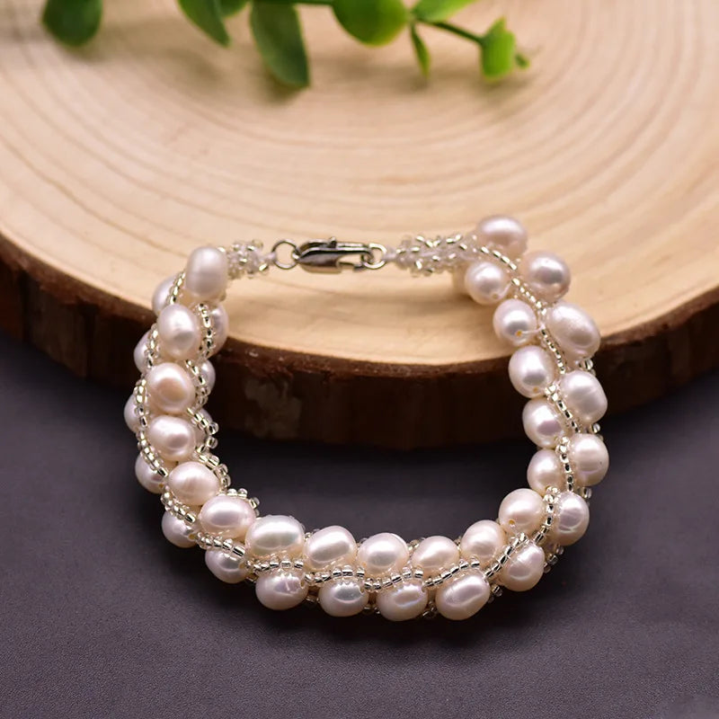 Freshwater Pearl Bracelet Wedding Gift Fine Jewelry