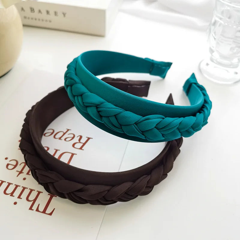 Solid Satin Headband Wedding Hairband Hair Accessories