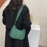 Purple Retro Nylon Shoulder Bag Women Handbag