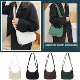 Purple Retro Nylon Shoulder Bag Women Handbag