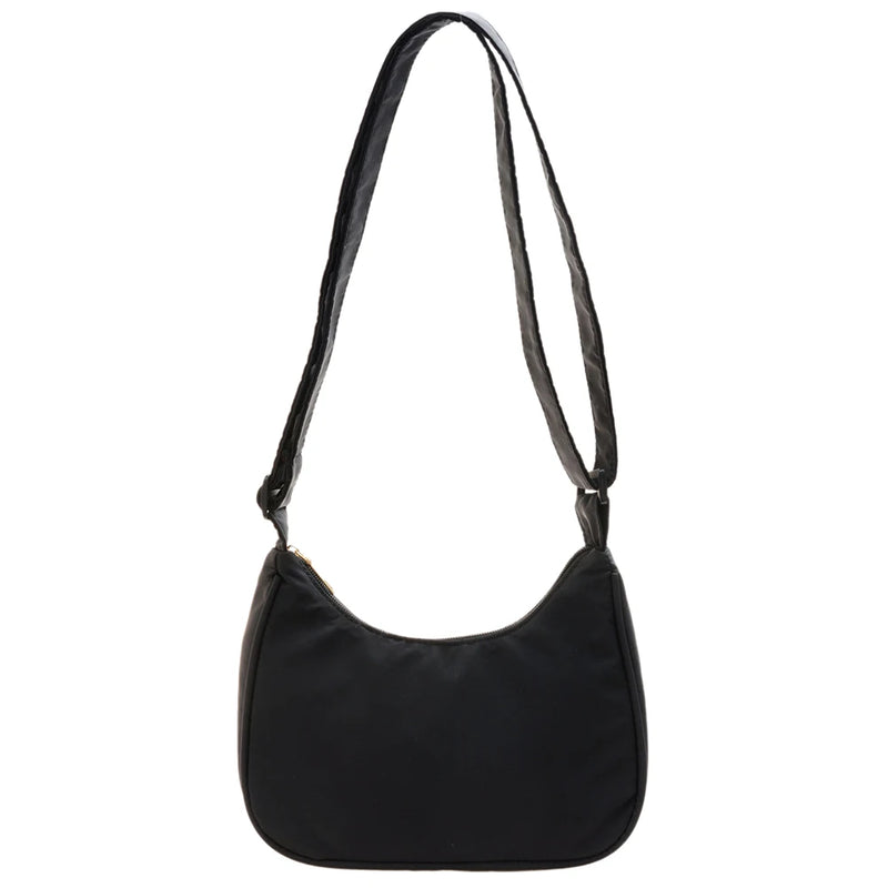 Purple Retro Nylon Shoulder Bag Women Handbag