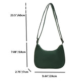 Purple Retro Nylon Shoulder Bag Women Handbag