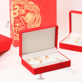 Red Velvet Jewelry Sets Display Box for Wedding or Birthday