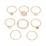 Personality Resin Joint Combination Ring Set for Women