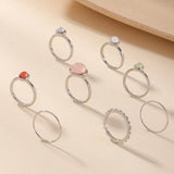 Personality Resin Joint Combination Ring Set for Women