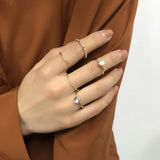 Personality Resin Joint Combination Ring Set for Women