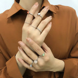 Personality Resin Joint Combination Ring Set for Women