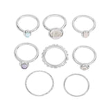 Personality Resin Joint Combination Ring Set for Women