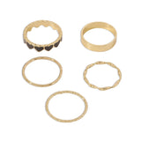 Geometric Oil Dripping Love Joint Ring