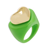 Resin Love Ring Hip Hop Red Candy Ring Joint Ring