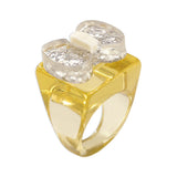 Resin Transparent Ring Women's Candy Sequin Bow Ring