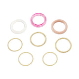 R0734 Alloy Resin Plain Ring Street Style Photography Minimalist Ring