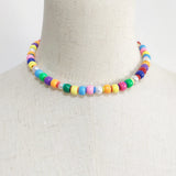 Bohemian Rainbow Beads Choker Necklace
