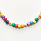 Bohemian Rainbow Beads Choker Necklace