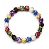 Rainbow Healing Crystal Beads Bracelet Yoga Hologram Bracelets