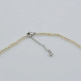 Rainbow Pearl Necklace Freshwater Round Wedding Bridal Jewelry