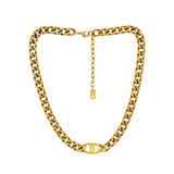 Thick Cuban Chain Necklace for Women Girls Pig Nose Punk Hip Hop