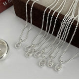 925 Silver Gothic Choker Pendant Necklace Women Punk Accessories Gift