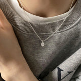 925 Silver Gothic Choker Pendant Necklace Women Punk Accessories Gift