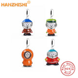 925 Silver Family Charms Beads for Bracelet Necklace