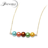 925 Silver Pendant Women Freshwater Pearl Necklace Anniversary Gift