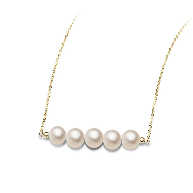 925 Silver Pendant Women Freshwater Pearl Necklace Anniversary Gift