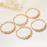 Freshwater Pearl Bracelet For Women Natural Pearls Open Mouth Bangle