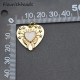 Heart Shape Enamel Charms Pendant for Bracelet Making