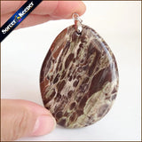 Men's Green KAMBABA Stone Pendant for DIY Jewelry Making