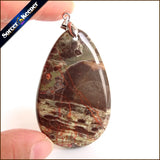 Men's Green KAMBABA Natural Stone Pendant for DIY Jewelry Making