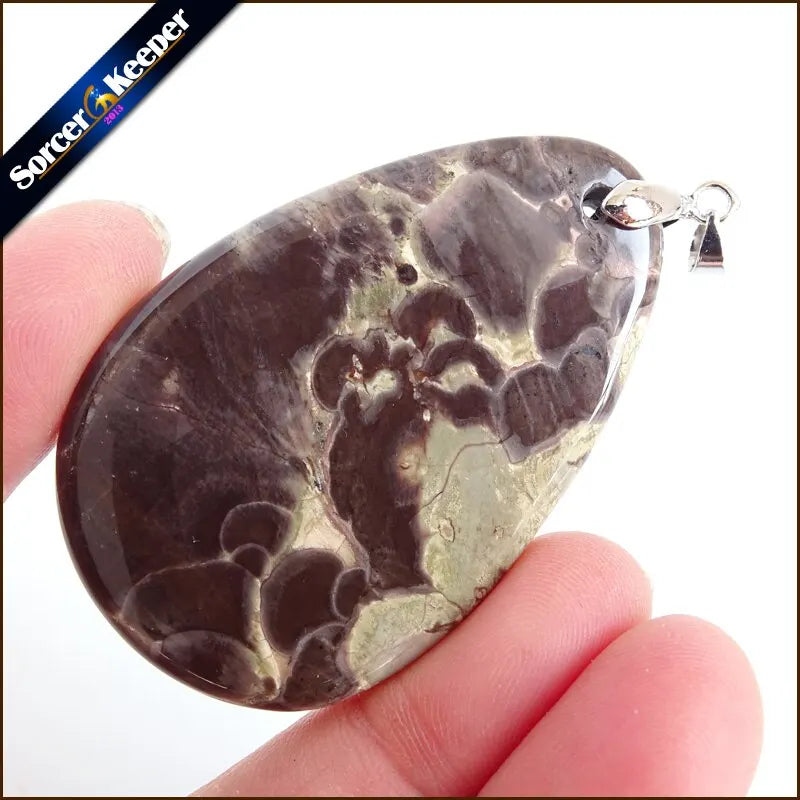 Green Old KAMBABA Natural Stone Beads Pendant DIY Jewelry Making