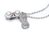 Freshwater 7-8mm Pearl Peanut Pendant Jewelry for Women