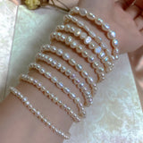 Baroque Pearl Bracelet for Women Peace Stone Beads Jewelry