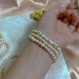 Baroque Pearl Bracelet for Women Peace Stone Beads Jewelry