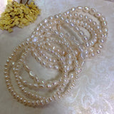 Baroque Pearl Bracelet for Women Peace Stone Beads Jewelry