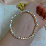 Baroque Pearl Bracelet for Women Peace Stone Beads Jewelry