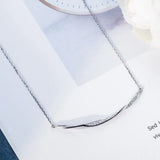 925 Silver Diamond Pendant Necklace Wedding Bridal Jewelry