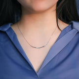 925 Silver Diamond Pendant Necklace Wedding Bridal Jewelry