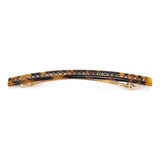 Rectangle Acetate Hair Barrette with Austrian Rhinestone