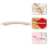 Rectangle Acetate Hair Barrette with Austrian Rhinestone