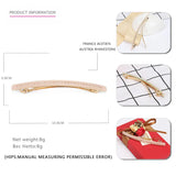 Rectangle Acetate Hair Barrette with Austrian Rhinestone