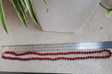 Red Coral Stone Round Beads 10mm Jewelry Necklace